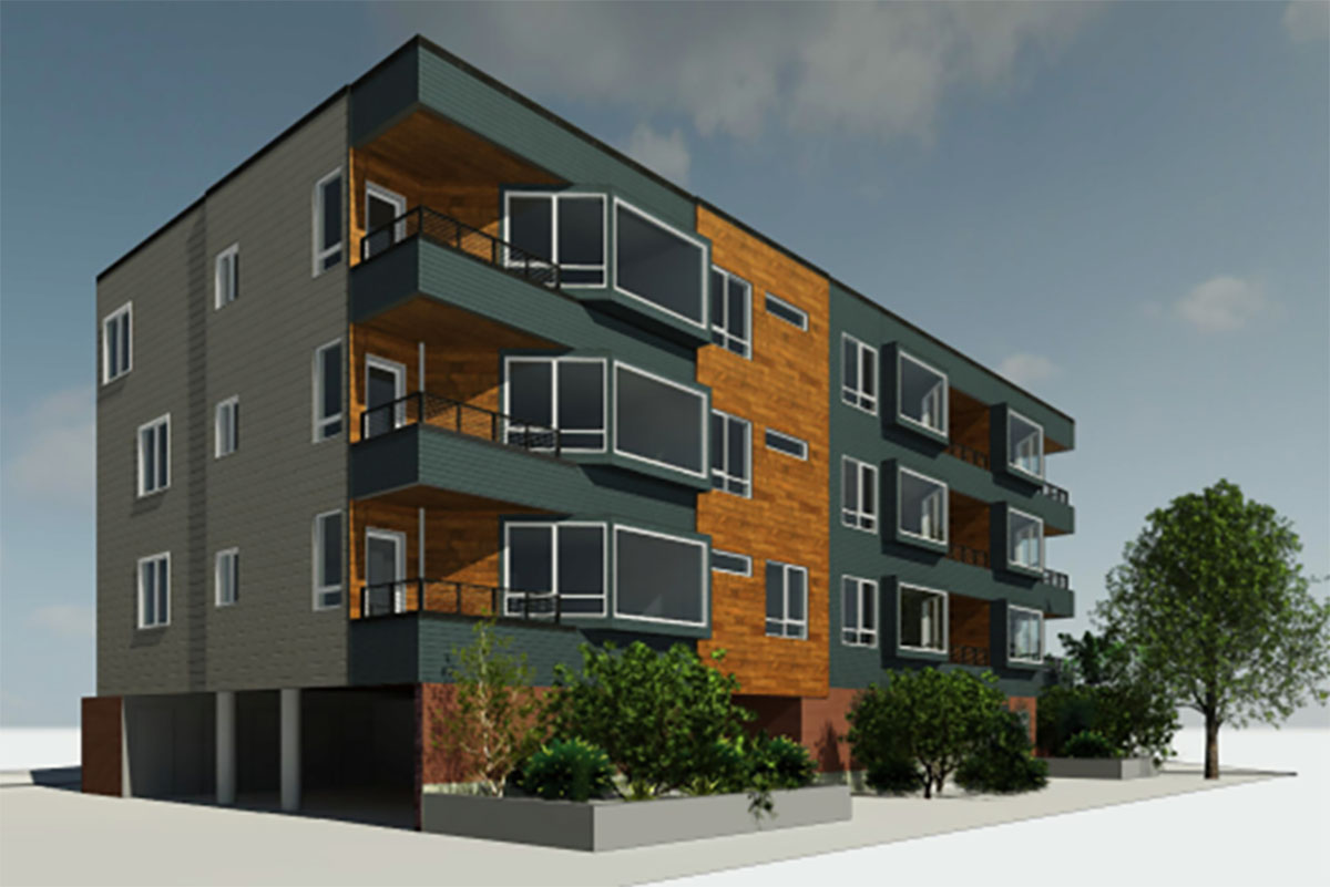 2328 Fairview Seattle condominium rendering