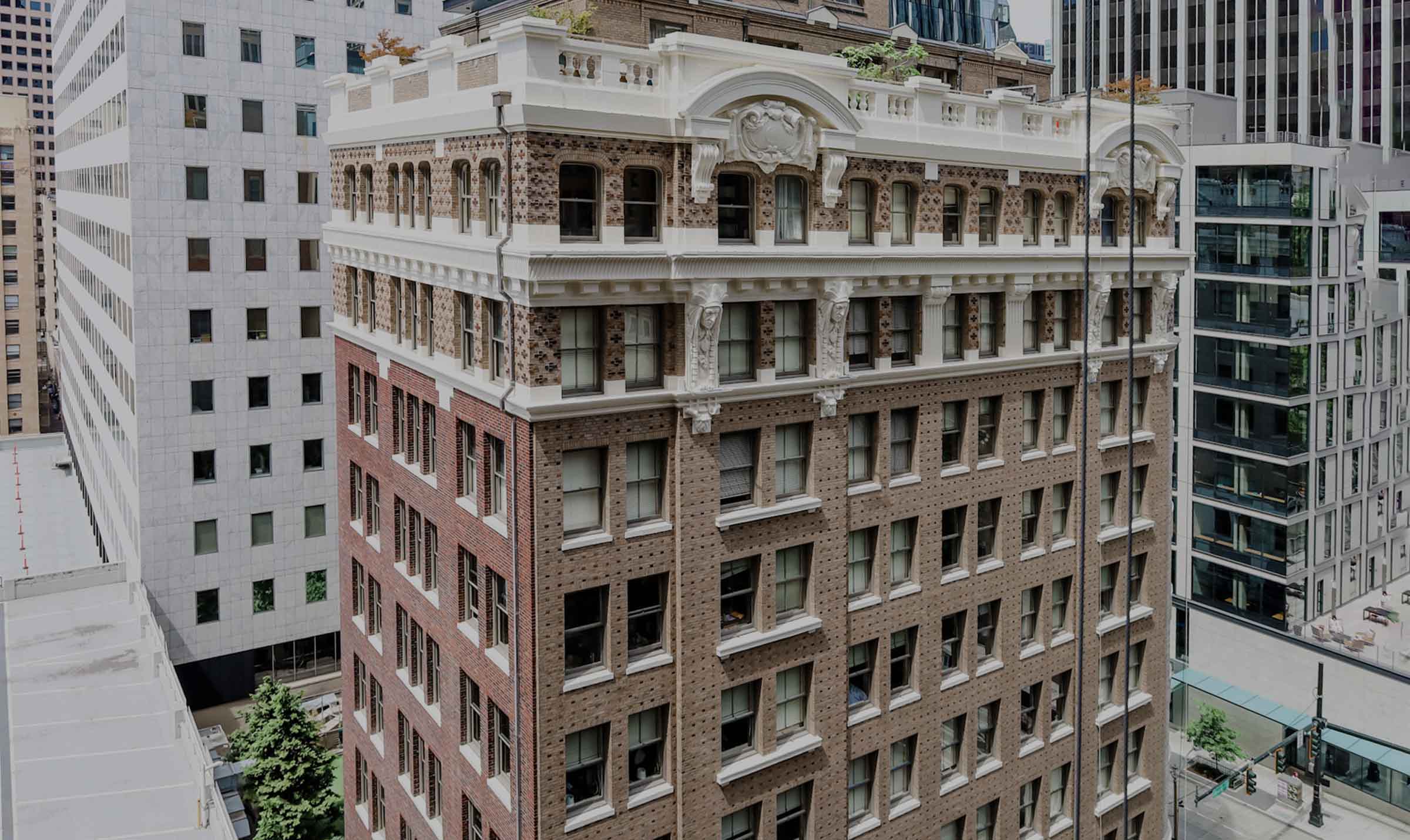 Historic Seattle Cobb building facade