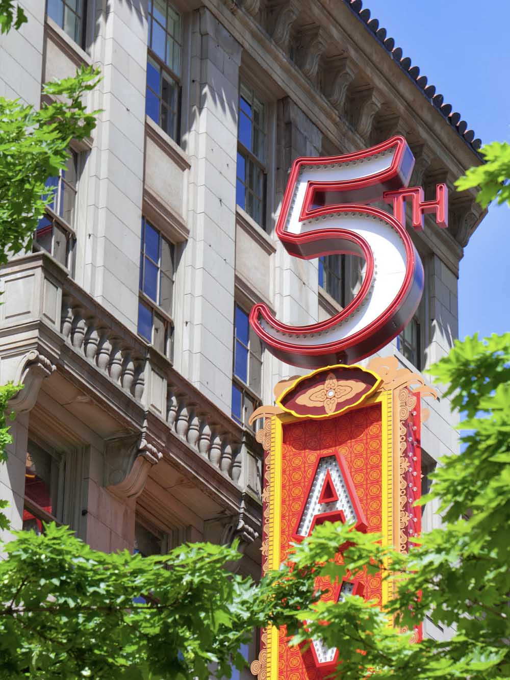 Skinner building marquee sign restoration