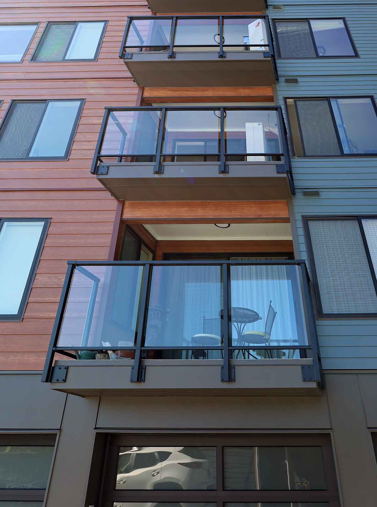 Galaxie Condominium exterior balcony view