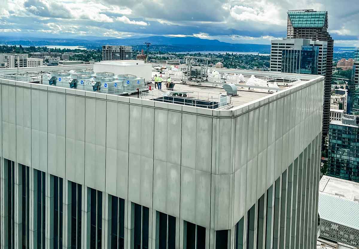 Rainier Tower roof restoration project